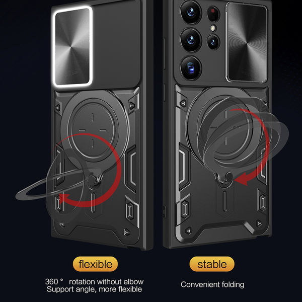 Techsuit - CamGuard Pro - Samsung Galaxy S23 Ultra - Black