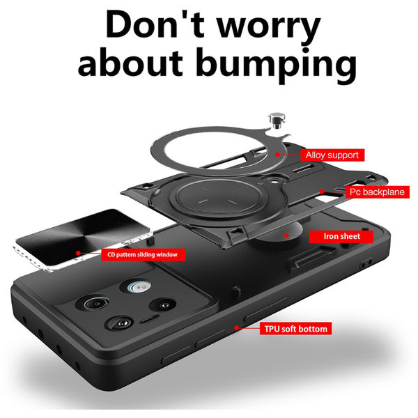 Techsuit - CamGuard Pro - Xiaomi Redmi Note 13 5G - Red