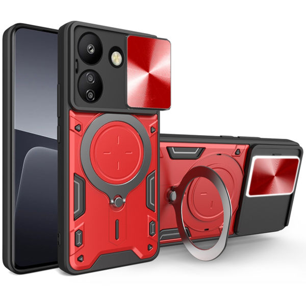 Techsuit - CamGuard Pro - Xiaomi Redmi 13C 4G / Poco C65 - Red