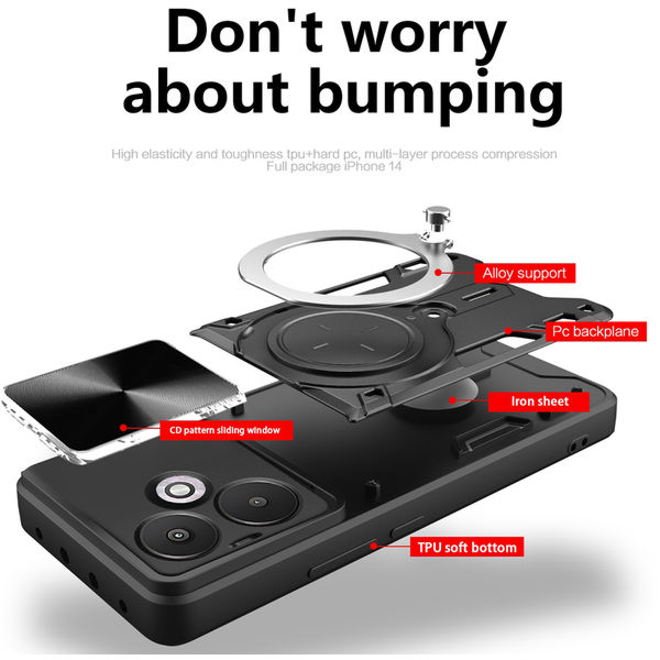 Techsuit - CamGuard Pro - Xiaomi Redmi 13C 5G - Purple