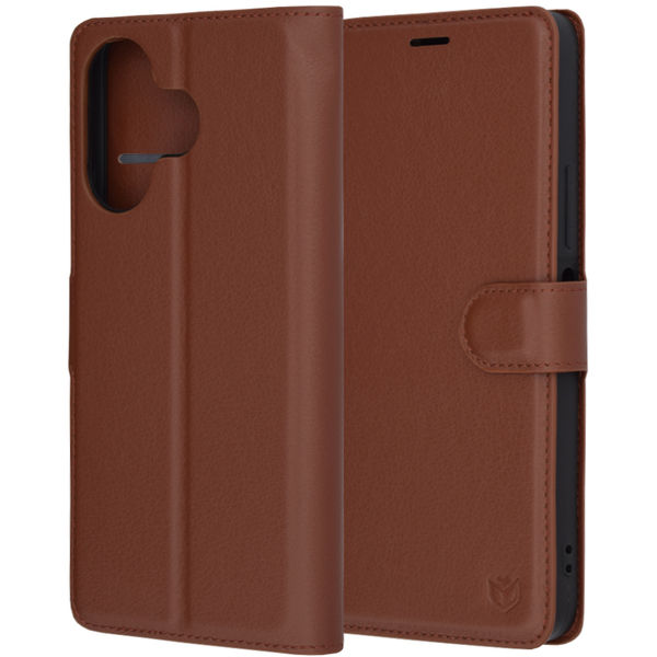 Techsuit - Leather Folio - Xiaomi Redmi 13 / Poco M6 4G - Brown