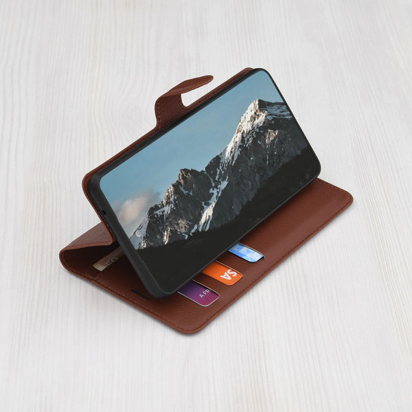 Techsuit - Leather Folio - Xiaomi Redmi 13 / Poco M6 4G - Brown