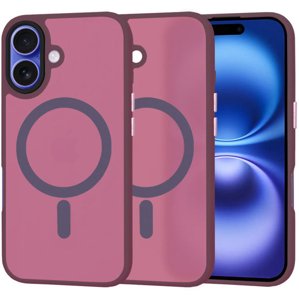 Techsuit - HaloFrost MagSafe Series - iPhone 16 - Bordeaux