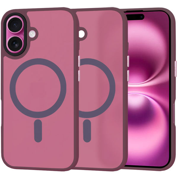 Techsuit - HaloFrost MagSafe Series - iPhone 16 Plus - Bordeaux