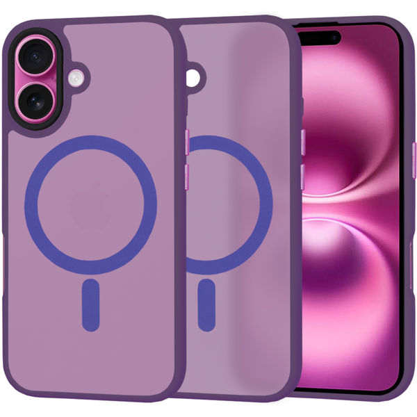 Techsuit - HaloFrost MagSafe Series - iPhone 16 Plus - Deep Purple