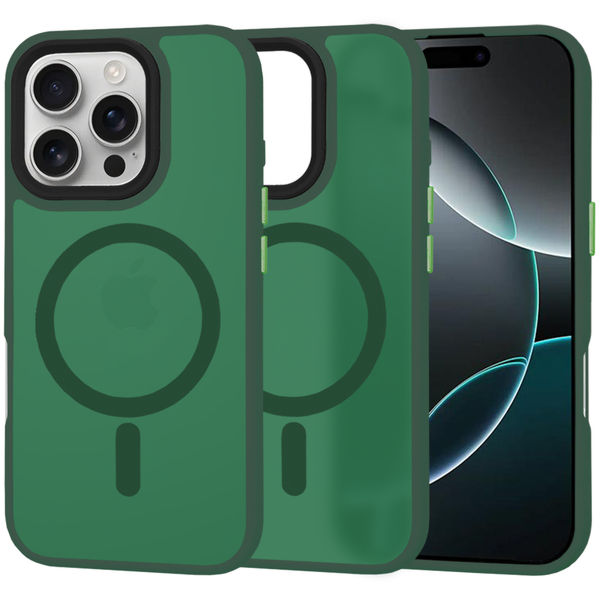 Techsuit - HaloFrost MagSafe Series - iPhone 16 Pro - Midnight Green