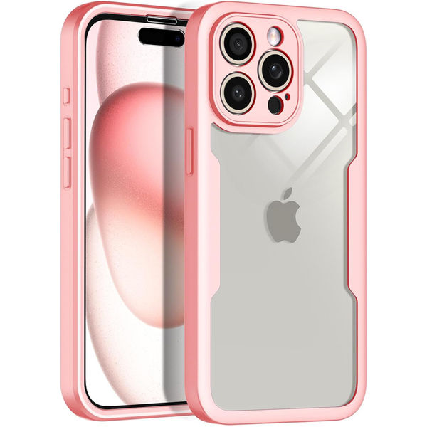 Techsuit - ColorVerse 360 Series + Screen Protector - iPhone 16 Pro Max - Pink