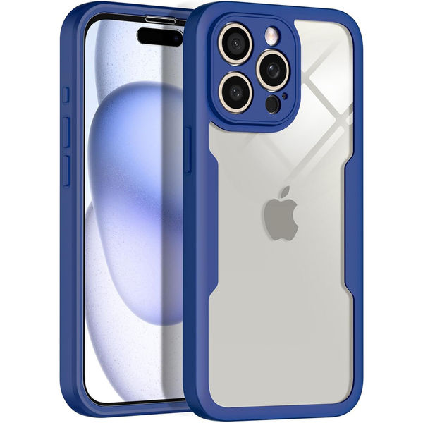 Techsuit - ColorVerse 360 Series + Screen Protector - iPhone 16 Pro Max - Blue