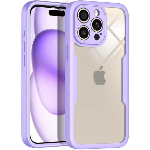 Techsuit - ColorVerse 360 Series + Screen Protector - iPhone 16 Pro Max - Purple