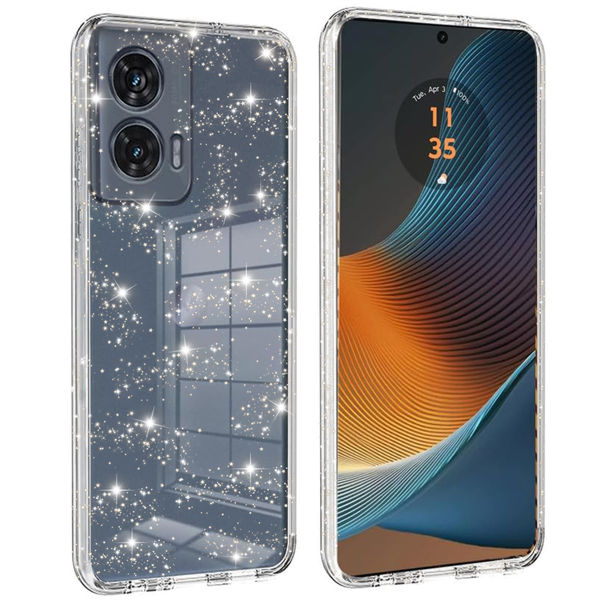 Techsuit - SparkleSkin Series - Motorola Edge 50 Fusion - Clear