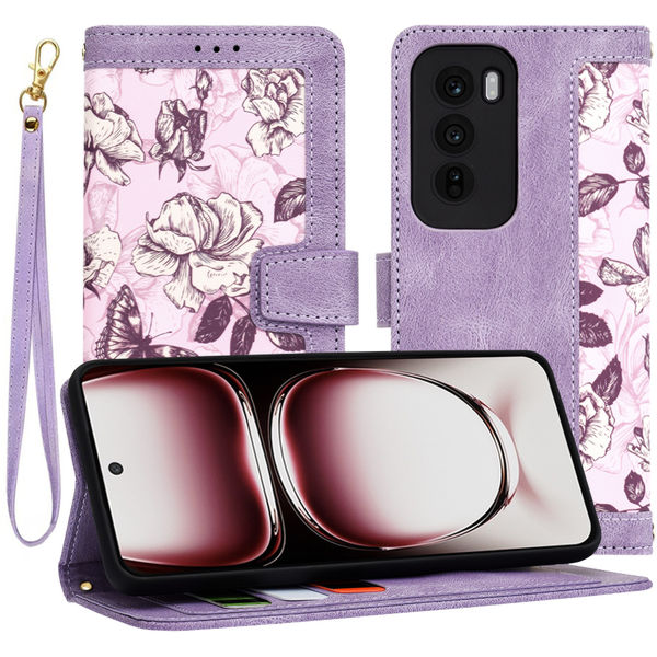 Techsuit - FlipCraft - Oppo Reno12 Pro - Mysterious Purple