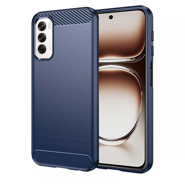 Techsuit - Carbon Silicone - Oppo Reno12 - Blue