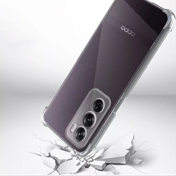 Techsuit - Shockproof Clear Silicone - Oppo Reno12 - Clear