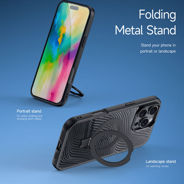 Dux Ducis - Aimo MagSafe Magnetic Stand - iPhone 16 Pro - Black