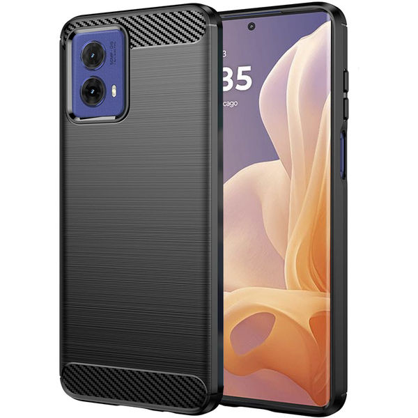 Techsuit - Carbon Silicone - Motorola Moto G85 - Black