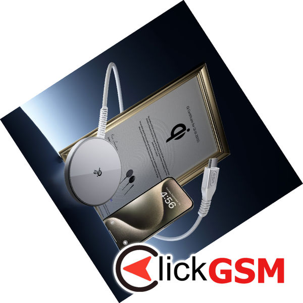 ESR - Mini Magnetic Wireless Charger HaloLock Qi2 - MagSafe Compatible, 15W, with Type-C Cable, 1.5m - Silver