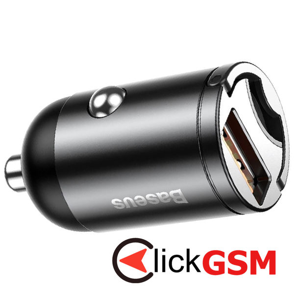 Baseus - Car Charger Tiny Star Mini (C00035000817-Z1/VCHX-A0G) - Quick Charge 3.0, 30W, USB - Space Grey