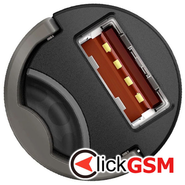 Baseus - Car Charger Tiny Star Mini (C00035000817-Z1/VCHX-A0G) - Quick Charge 3.0, 30W, USB - Space Grey