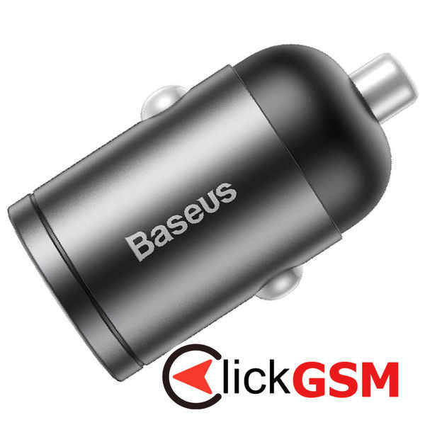 Baseus - Car Charger Tiny Star Mini (C00035000817-Z1/VCHX-A0G) - Quick Charge 3.0, 30W, USB - Space Grey