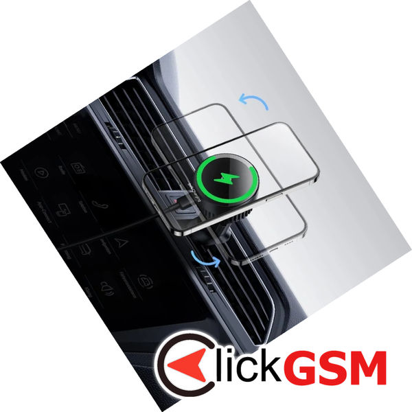 Baseus - Car Holder MagPro Series (C40164100121-00) - for Air Vent, Wireless Charging, 15W - Cosmic Black