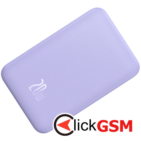 Baseus - Power Bank Mini (PPCX150005) - Type-C, MagSafe Charging, 20W, 20000mAh, with Cable Type-C, 30cm - Purple