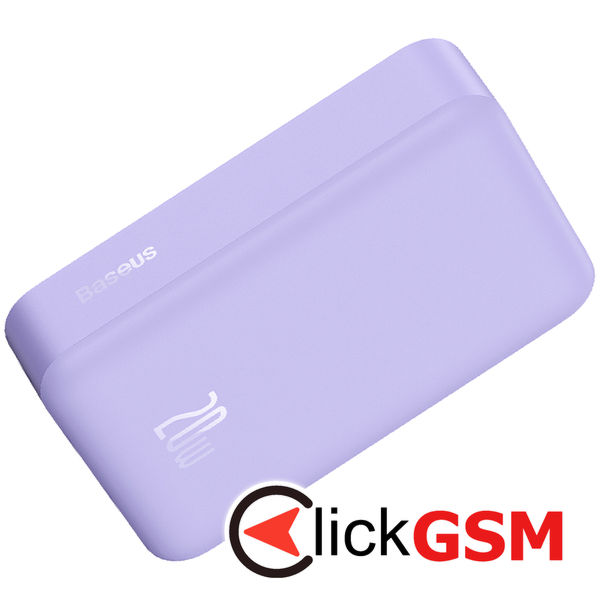 Baseus - Power Bank Mini (PPCX150005) - Type-C, MagSafe Charging, 20W, 20000mAh, with Cable Type-C, 30cm - Purple