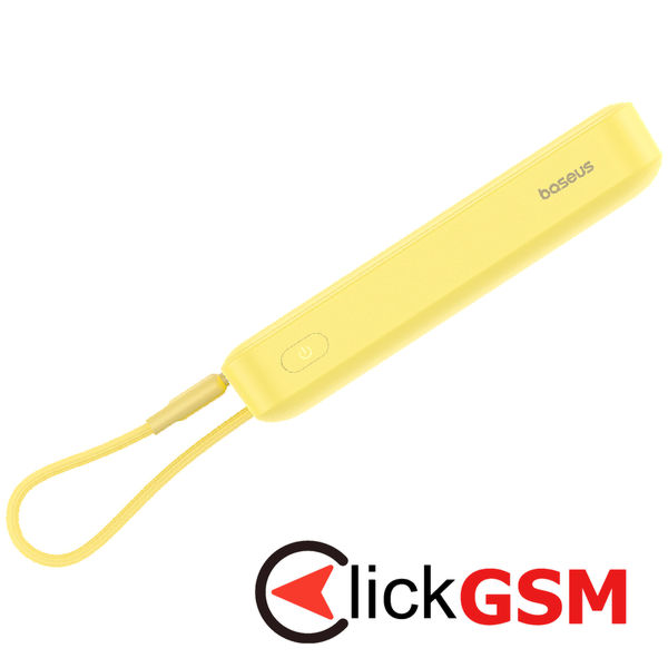 Baseus - Power Bank Magnetic Mini (P1002210BY23-00) - MagSafe, 2x USB-C, Lightning, 30W, 10000mAh - Yellow