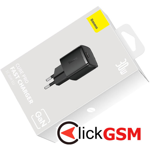 Baseus - Wall Charger Cube Pro (CCXF000301) - Fast Charger, Type-C, 30W - Black