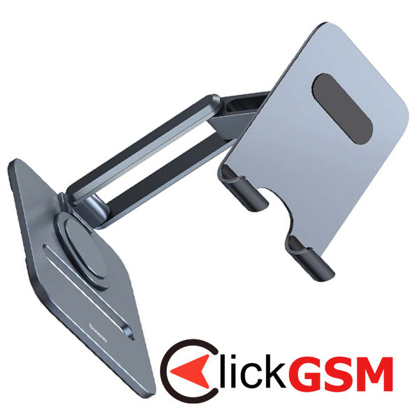 Baseus - Desk Holder Biaxial (B10431801811-00) - for Tablets, Foldable, Aluminum Alloy - Space Grey