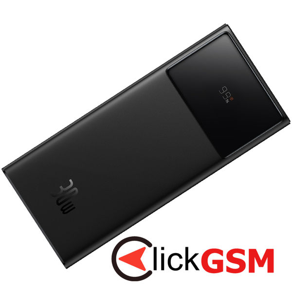 Baseus - Power Bank Star-Lord (P10022904113-00) - 2x USB, Type-C, Micro-USB, 30W, 20000mAh, Cable Type-C, 3A, 30cm - Black