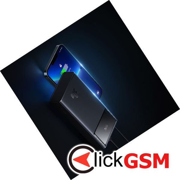 Baseus - Power Bank Star-Lord (P10022904113-00) - 2x USB, Type-C, Micro-USB, 30W, 20000mAh, Cable Type-C, 3A, 30cm - Black