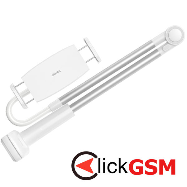 Baseus - Desk Holder Otaku Life Rotary (LUZQ000012) - Adjustable Arm for Phone, Tablet 4.7 - 12.9 - Silver