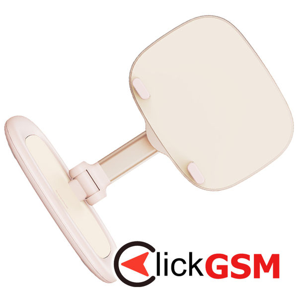 Baseus - Desk Holder Seashell (B10451501411-00) - for Tablets, Phones, MagSafe, Aluminum Alloy - Baby Pink