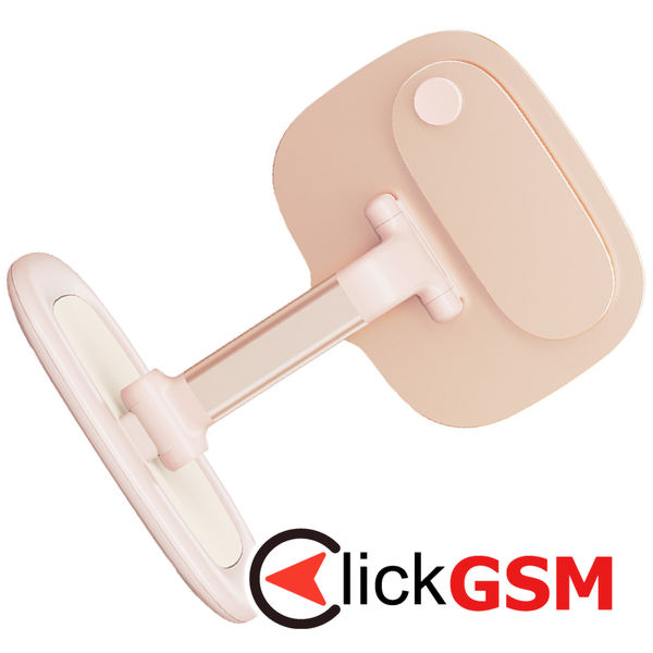 Baseus - Desk Holder Seashell (B10451501411-00) - for Tablets, Phones, MagSafe, Aluminum Alloy - Baby Pink