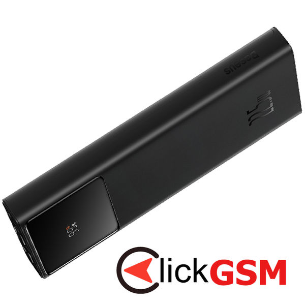 Baseus - Power Bank Star-Lord (PPXJ100001) - 2x USB, Type-C, Micro-USB, 22.5W, 10000mAh, Cable Type-C, 3A, 30cm - Black