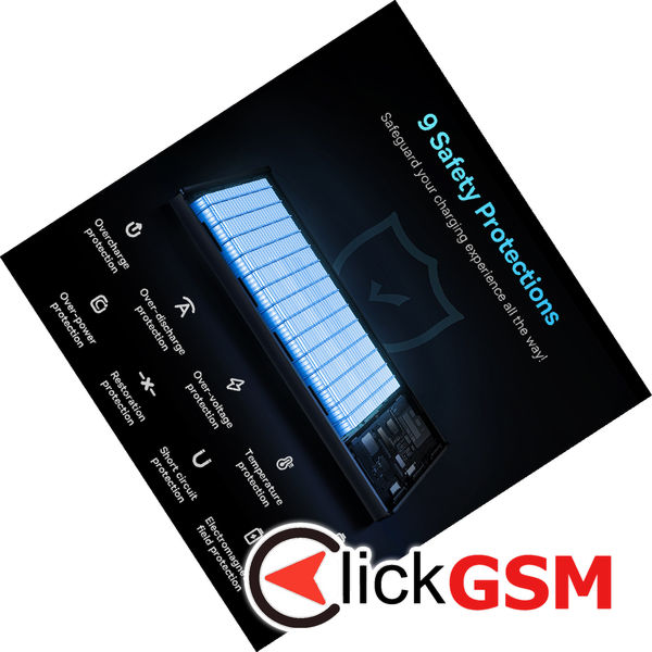 Baseus - Power Bank Star-Lord (PPXJ100001) - 2x USB, Type-C, Micro-USB, 22.5W, 10000mAh, Cable Type-C, 3A, 30cm - Black