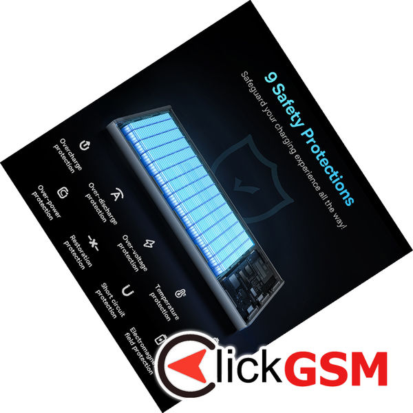 Baseus - Power Bank Star-Lord (PPXJ100002) - 2x USB, Type-C, Micro-USB, 22.5W, 10000mAh, Cable Type-C, 3A, 30cm - White