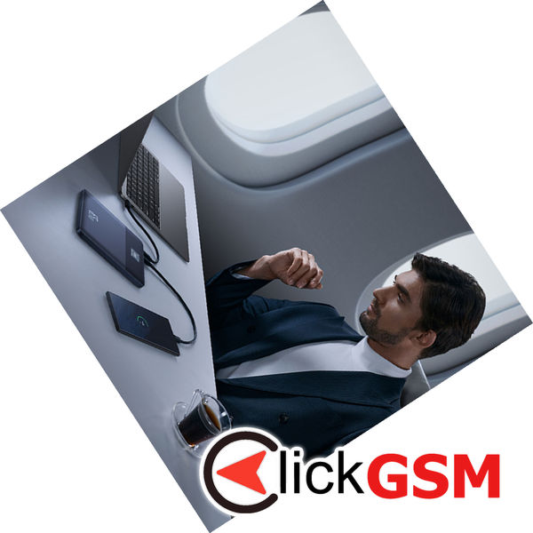 Baseus - Power Bank Blade (P10063801S13-00) - 2x Type-C, 65W, 12000mAh, Digital Display, with Cable USB-C - Silver