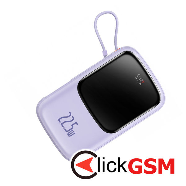 Baseus - Power Bank Qpow Pro (PPQD030105) - QC/PD/SCP/FCP, 20000mAh, 22.5W with Cable USB-C - Purple