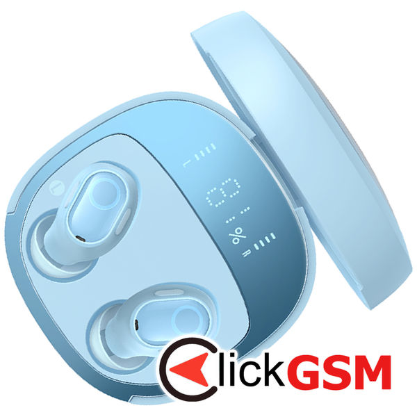 Baseus - Wireless Earbuds WM02+ (NGTW370303) - True Wireless Stereo, Bluetooth V5.3, Smart Display - Blue
