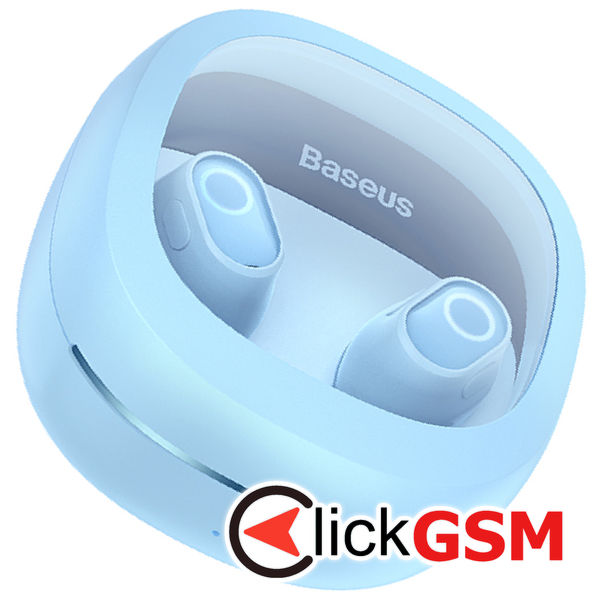 Baseus - Wireless Earbuds WM02+ (NGTW370303) - True Wireless Stereo, Bluetooth V5.3, Smart Display - Blue