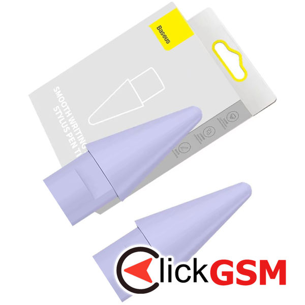 Baseus - (2 pack) Stylus Tips Smooth Writing (P80015901511-00) - Sensitive Touch Control, Smooth Drawing - Nebula Purple