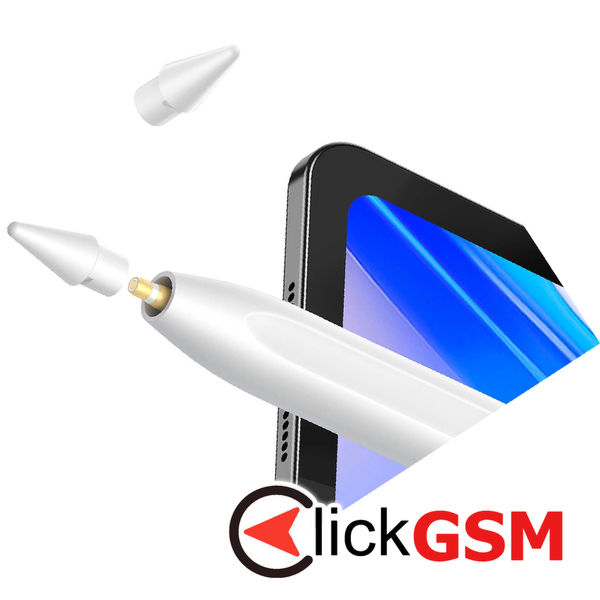 Baseus - Stylus Pen Smooth Writing 2 Series (SXBC060002) - Active Version Wireless Charging, Replaceable Tip - White