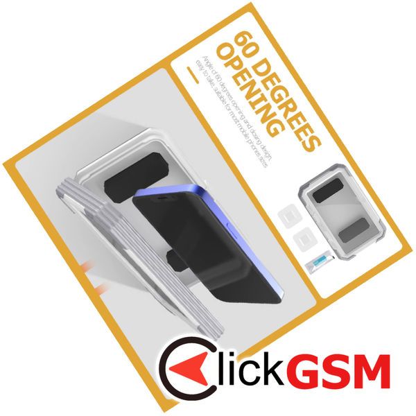 Techsuit - Phone Holder (LC-888) - Wall Box Case, Anti-Fog, with Adhesive Hooks, Waterproof - White / Gray