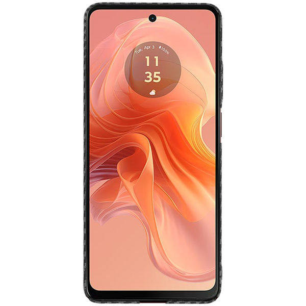 Techsuit - Carbonite FiberShell - Motorola Moto G04 / Moto G04s / Moto G24 / Moto E14 - Black