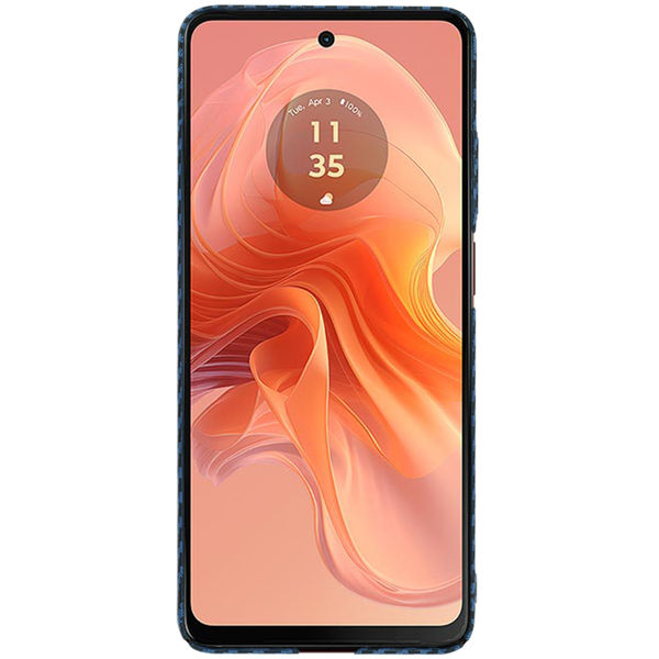 Techsuit - Carbonite FiberShell - Motorola Moto G04 / Moto G04s / Moto G24 / Moto E14 - Cyan