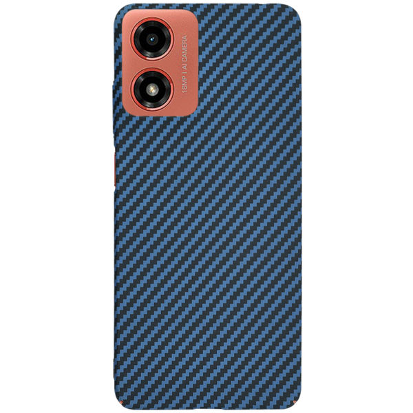 Techsuit - Carbonite FiberShell - Motorola Moto G04 / Moto G04s / Moto G24 / Moto E14 - Cyan
