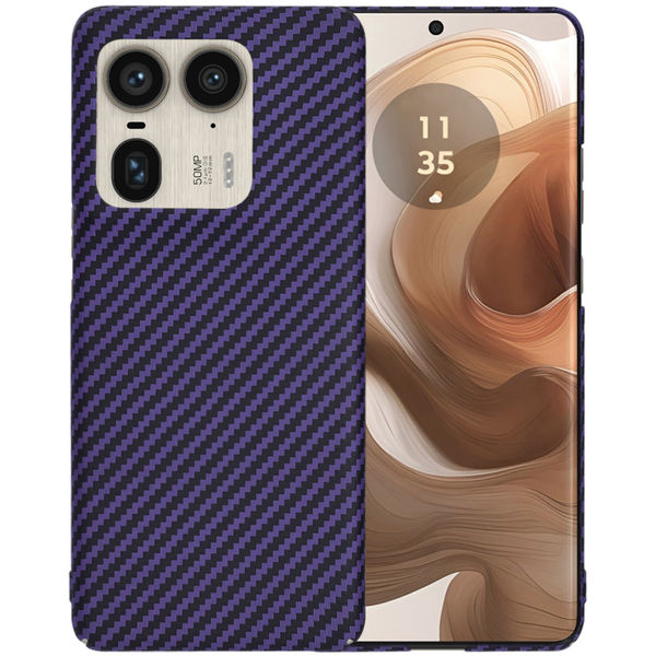 Techsuit - Carbonite FiberShell - Motorola Edge 50 Ultra - Purple