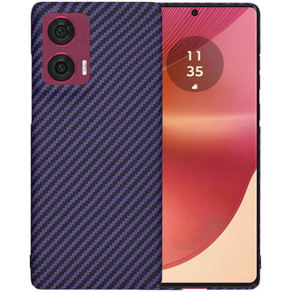 Techsuit - Carbonite FiberShell - Motorola Edge 50 Fusion - Purple