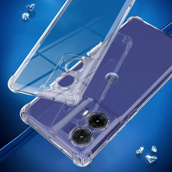 Techsuit - Shockproof Clear Silicone - Motorola Moto G85 - Clear